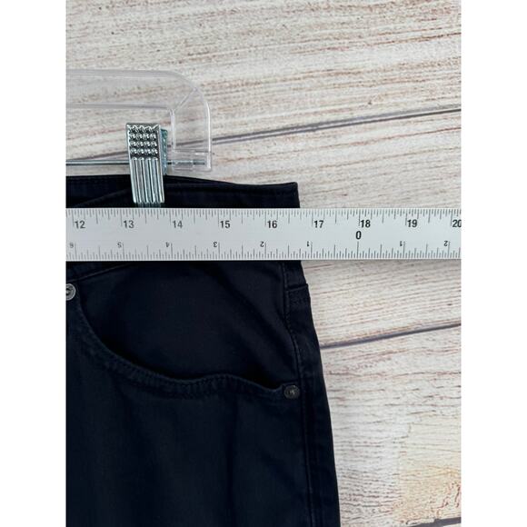 AG Adriano Goldschmied Protege Straight Leg Jeans Mens 33x34 Black Stretch - Picture 11 of 13